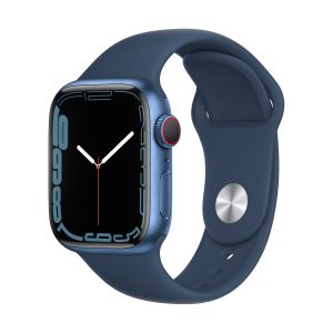 Apple Watch S7 Aluminium 41mm Cellular Blau (Sportarmband abyssblau)