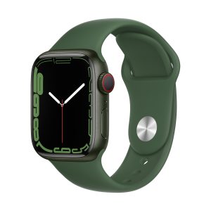 Apple Watch S7 Aluminium 41mm Cellular Grün (Sportarmband klee)