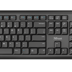TRUST TKM-350 Tastatur und Maus Set, kabellos, es QWERTZ-Layout, Flüssigkeitsgeschützt
