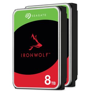 2er Pack Seagate IronWolf 8TB 3,5 Zoll SATA 6Gb/s – interne NAS Festplatte (CMR)