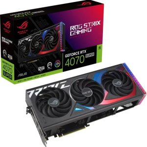 ASUS ROG STRIX GeForce RTX 4070 SUPER graphics card – 12GB GDDR6X, 2x HDMI, 3x DP