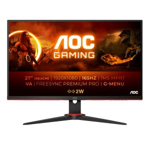 AOC 27G2SAE/BK Gaming Monitor – FreeSync Premium, 165 Hz