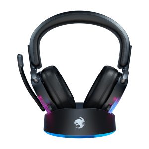 Roccat Syn Max Air black – Kabelloses RGB-Gaming-Headset mit 3D-Audio und Dockingstation