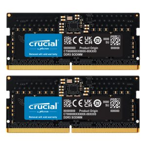 Crucial 16GB Kit (2x8GB) DDR5-4800 CL40 SO-DIMM memory