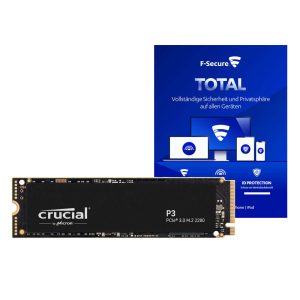 Crucial P3 M.2 PCIe 3.0 NVMe 2TB SSD inkl. F-Secure