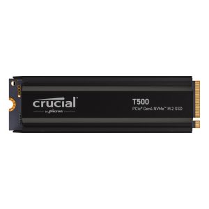 Crucial T500 SSD mit Kühlkörper 1TB M.2 PCIe Gen4 NVMe Internes Solid-State-Module
