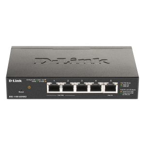 D-Link DGS-1100-05PDV2 Smart Managed Switch 5x Gigabit Ethernet (2x PoE, 8W)