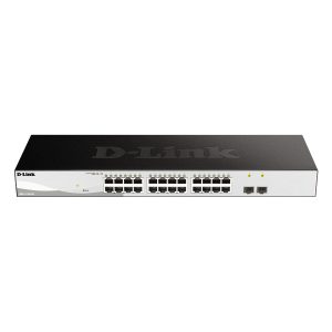 D-Link DGS-1210-26 Smart+ Managed Switch [24x Gigabit Ethernet, 2x GbE/SFP Combo]