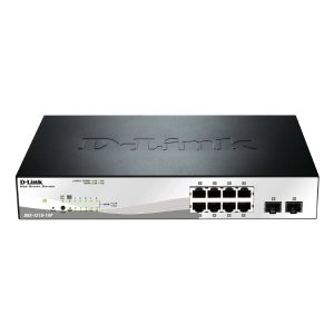 D-Link DGS-1210-10P Smart+ Managed Switch [8x Gigabit Ethernet PoE+, 2x GbE SFP]