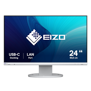 Eizo FlexScan EV2490-WT Office Monitor – IPS, USB-C, 5 ms, HDMI
