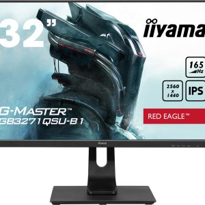 Iiyama G-Master GB3271QSU-B1 – 80 cm (32 Zoll), WQHD, 165Hz, IPS-Panel, AMD FreeSync Premium, Höhenverstellung, HDMI