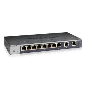 NETGEAR GS110EMX Plus Switch [8x Gigabit Ethernet, 2x 10 Gbit/s Ethernet]
