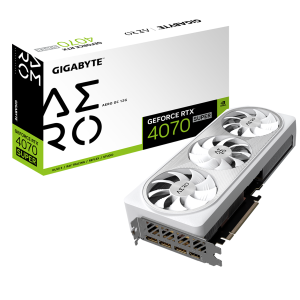 Gigabyte GeForce RTX 4070 SUPER AERO OC 12GB – 12GB GDDR6X, HDMI, 3x DP