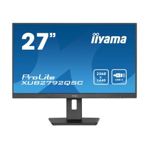 Iiyama ProLite XUB2792QSC-B5 Office Monitor – IPS, QHD, USB-C