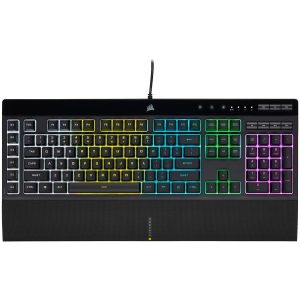 Corsair K55 RGB PRO Gaming Tastatur, 5Z RGB, Rubber Dome, QWERTZ-Layout