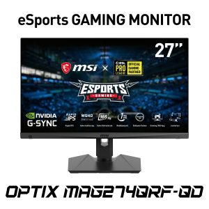 MSI Optix MAG274QRFDE-QD Gaming Monitor – QHD,165Hz, 1ms (GtG) MSI eSport Gaming Monitor, Quantum Dot, NVIDIA G-Sync, FreeSync Premium