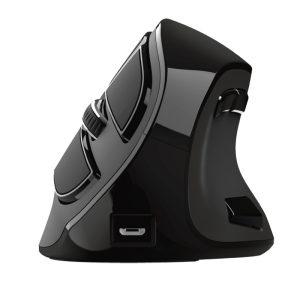 TRUST Voxx kabellose Maus, wiederaufladbar, ergonomisch, Bluetooth & 2,4Ghz