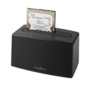 Nedis Festplatten-Dockingstation 1 Festplatte – USB 3.2 Gen1, USB Type-A, 2.5 / 3.5 “, USB 3.2 Gen1, Docking, Desktop