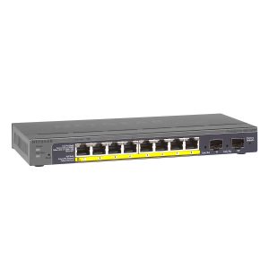 Netgear GS110TP 10-Port Smart Managed Switch [8x PoE+, 2x SFP, 55W, Gigabit-LAN, lüfterlos]