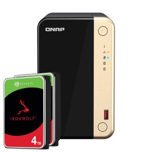 QNAP Systems TS-264-8G 8TB Seagate IronWolf NAS-Bundle NAS incl. 2x 4TB Seagate IronWolf 3.5 Inch SATA Hard Drive