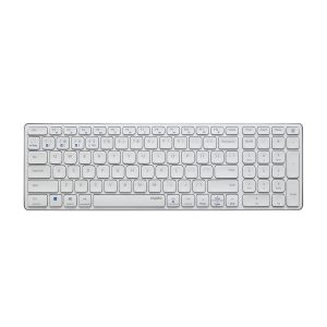 Rapoo Kabellose Multimodus Tastatur “E9700M”, DE-Layout, weiß kabellose Multimodus-Verbindung – ultraflaches Design,