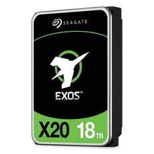 Seagate Exos X20 18TB 3.5 Inch SATA 6Gb/s CMR Internal Enterprise Hard Drive with FastFormat (512e/4Kn)
