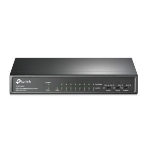 TP-Link SF1009P Unmanaged Switch 9x Fast Ethernet, 8x PoE+, 65W