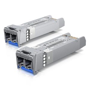 2 Pack Ubiquiti UACC-OM-SM-10G-D Transceiver Module SFP+, 10 Gbit/s, LC Duplex, up to 300 m