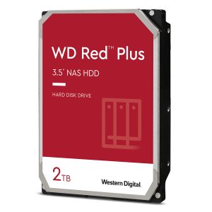 Western Digital WD Red Plus 2TB 64MB 3.5 Zoll SATA 6Gb/s Interne CMR NAS Festplatte
