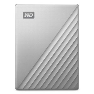 WD My Passport Ultra 4TB Silver External Hard Drive, USB 3.2 Gen 1×1