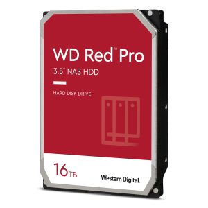 Western Digital WD Red Pro 16TB 3.5 Zoll SATA 6Gb/s – interne NAS Festplatte (CMR)