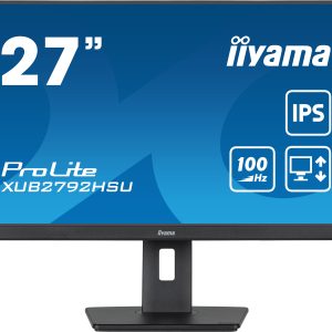 Iiyama ProLite XUB2792HSU-B6 Full-HD Monitor – IPS, Pivot, USB
