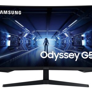 Samsung Odyssey G5 C27G54TQBU – G55T Series – LED-Monitor – gebogen – 68.6 cm (27″) – HDR