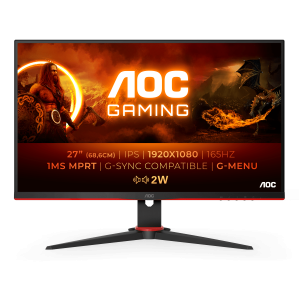 AOC 27G2SPAE/BK Gaming Monitor – 165 Hz, FreeSync Premium