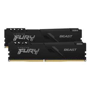 Kingston FURY Beast Black 16GB Kit (2x8GB) DDR4-3200 CL16 UDIMM Gaming Memory