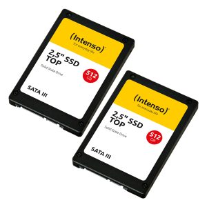 2er Pack Intenso Top Performance SSD 512GB 2.5 Zoll SATA Interne Solid-State-Drive