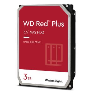 Western Digital WD Red Plus 3TB 256MB 3.5 Zoll SATA 6Gb/s – interne NAS Festplatte (CMR)