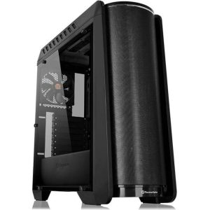 Thermaltake Versa C24 RGB Midi-Tower ATX Gehäuse schwarz, mit Sichtfenster