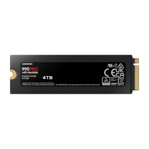 Samsung 990 PRO NVMe SSD 4 TB M.2 PCIe 4.0 3D-NAND TLC mit Kühlkörper