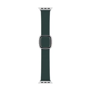 Apple Watch 40mm Modernes Lederarmband Waldgrün medium