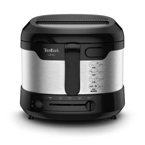 Tefal FF215D  Fritteuse UNO M 1.600W, 1kg Edelstahl/schwarz