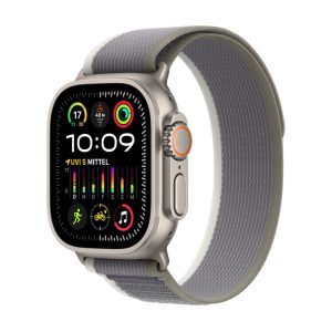 Apple Watch Ultra 2 LTE 49mm Titanium Trail Loop Grün/Grau M/L MRF43FD/A