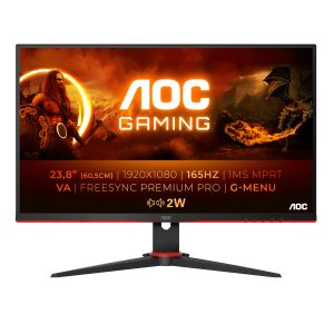 AOC 24G2SAE/BK Gaming Monitor – 165 Hz, FreeSync Premium