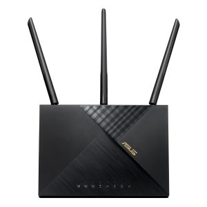 ASUS 4G-AX56 4G LTE WiFi 6 Modem Router AX1800 Dual Band, LTE Cat6 up to 300 Mbit/s, 5x GbE LAN