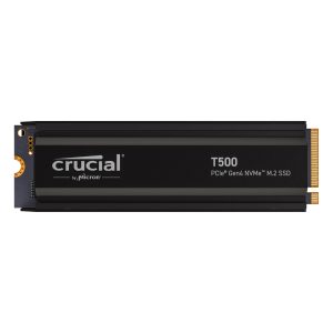 Crucial T500 SSD mit Kühlkörper 2TB M.2 PCIe Gen4 NVMe Internes Solid-State-Module