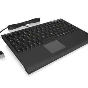 Keysonic ACK-540U+ Tastatur [Tastatur, Mini, Smart-Touchpad, SoftSkin, USB, ]