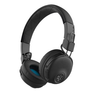 JLab Studio Wireless Schwarz – Bluetooth On-Ear-Kopfhörer (30 Stunden Akkulaufzeit, eingebautes Mikrofon, Fernbedienung)