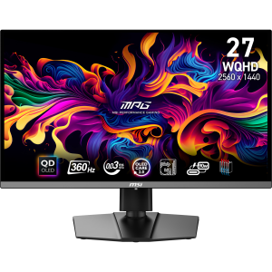 MSI MPG 271QRXDE QD-OLED Gaming Monitor – 360 Hz, 0,03ms GTG MSI OLED Care 2.0, HDMI 2.1 mit 48Gbps Bandbreite, 120Hz , VRR und ALLM Unterstützung