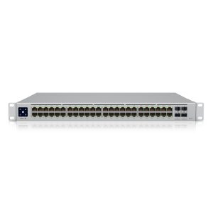 Ubiquiti Professional 48-Port PoE Managed Switch 48x Gigabit Ethernet (40x PoE+ und 8x PoE++, max. 600W), 4x 10 Gbit/s SFP+