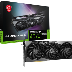 MSI GeForce RTX 4070 Ti Super 16G GAMING X SLIM – 16GB GDDR6X, 1x HDMI, 3x DP